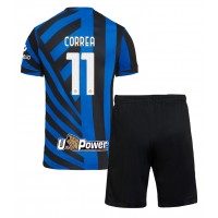 Inter Milan Joaquin Correa #11 Hjemmebanesæt Børn 2024-25 Kortærmet (+ Korte bukser)